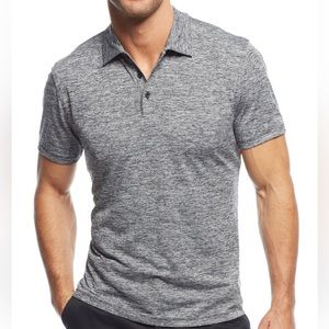 NWOT Alfani Men's Classic-Fit Ethan Performance Gray Polo Shirt, S